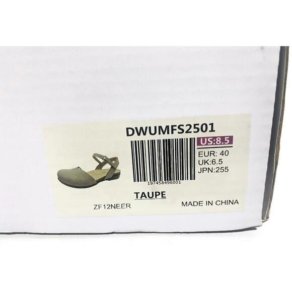 Dream Pairs Closed Toe Sandals Women's 8.5 Taupe Arch Support Comfort Cork NWT - Picture 12 of 12